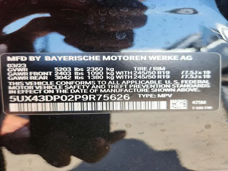 BMW X3 SDRIVE30I 2023