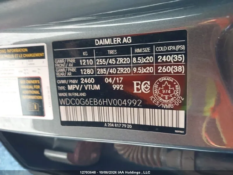 MERCEDES-BENZ GLC 43 4MATIC AMG 2017