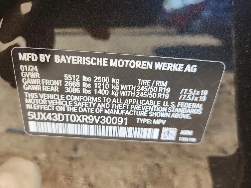 BMW X4 M40I 2024