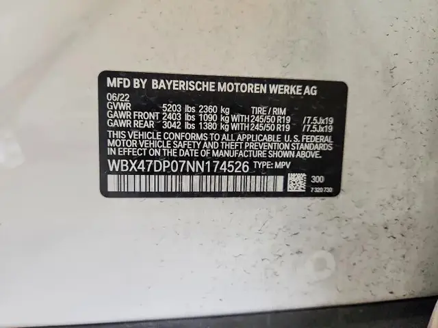 BMW X3 SDRIVE30I 2022