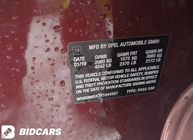 BUICK REGAL SPORTBACK FWD PREFERRED II 2019