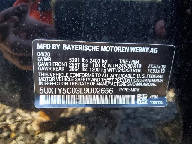 BMW X3 XDRIVE30I 2020