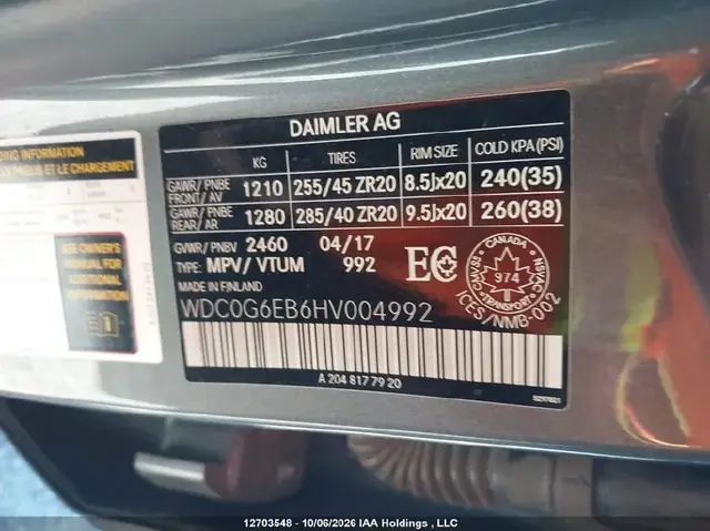 MERCEDES-BENZ GLC 43 4MATIC AMG 2017