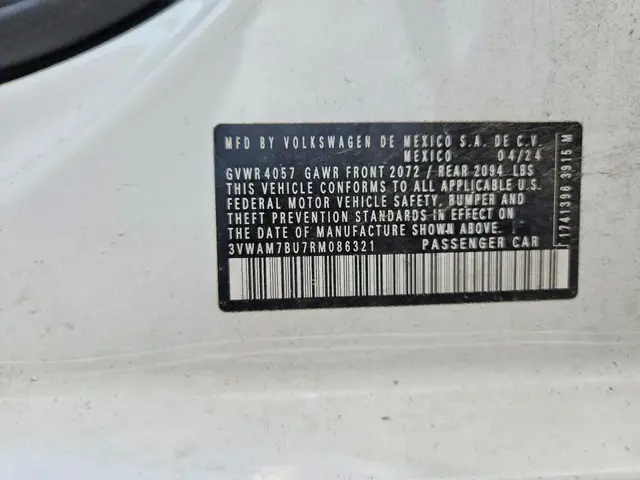 VOLKSWAGEN JETTA 1 2024